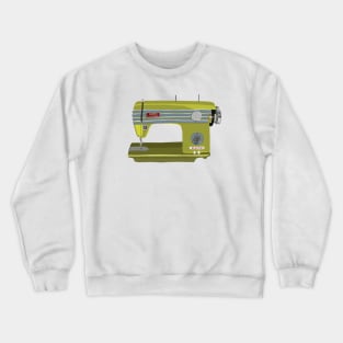 Green Sewing Machine Crewneck Sweatshirt